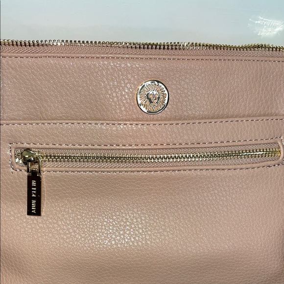 Anne Klein Crossbody Bag Rose/Pink With Gold Tone Hardware - Picture 3 of 8